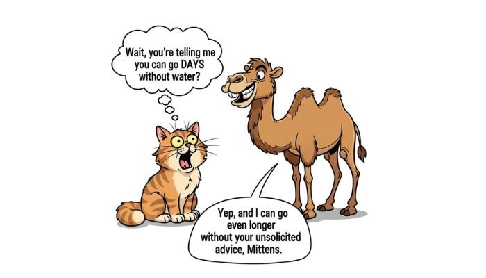 A cartoon cat in a police uniform holding a large toy water gun.